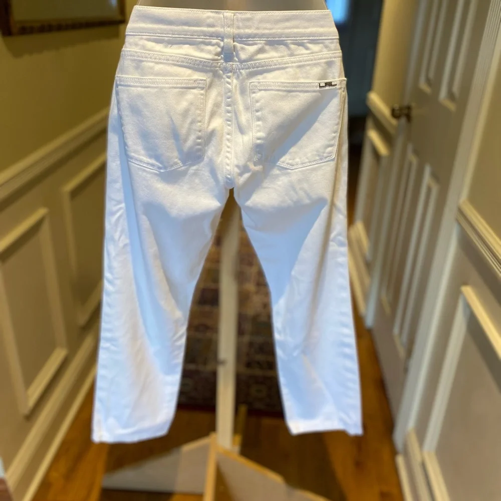 LRL Lauren Jeans - White modern cropped jeans, Size: 2